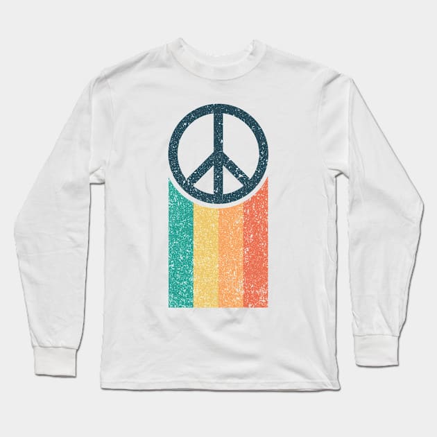 Retro Peace Long Sleeve T-Shirt by Worldengine